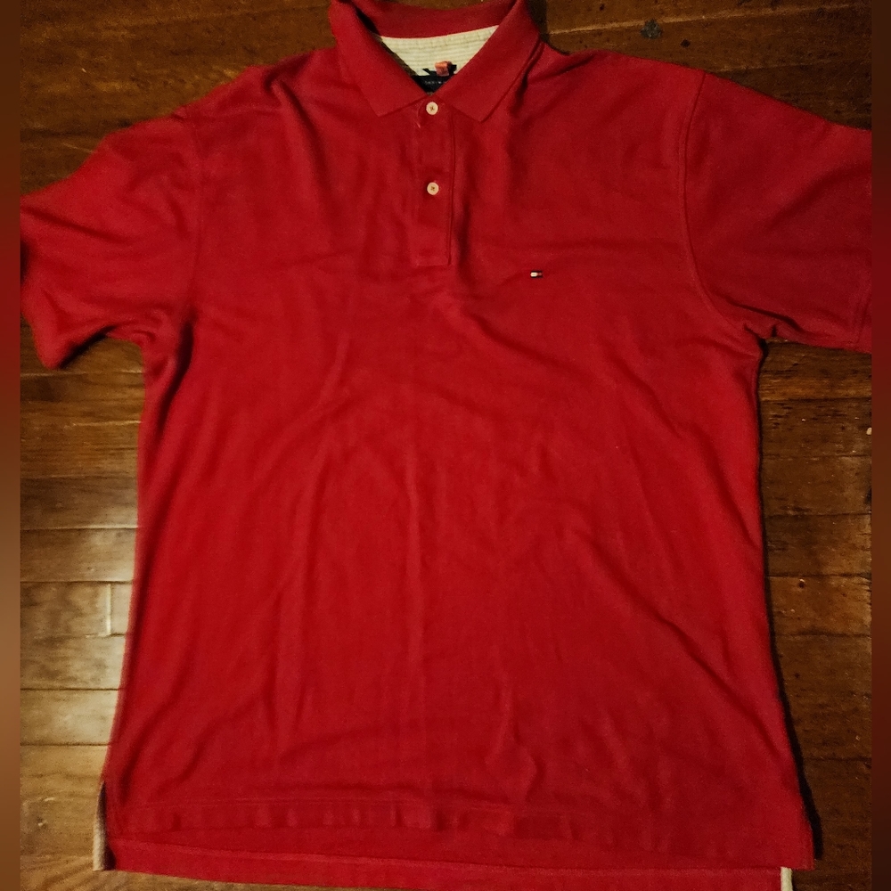Tommy Hilfiger Red sz 2XL Tall shirt